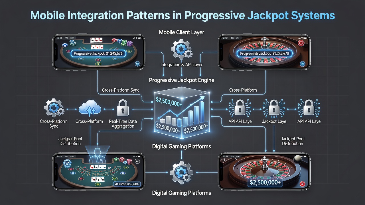 Synchronisatiepatronen voor mobiele jackpotupdates in digitale casinospellen